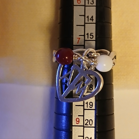 James Avery Retired Texas A&M Twisted Dangle Ring, size 7 - Picture 7 of 10